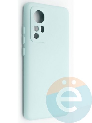 Накладка Silicone Cover (без логотипа, с защитой камеры) для Xiaomi Mi 12 бирюзовая - фото 49132