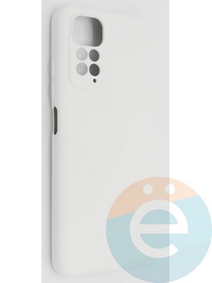 Накладка Silicone Cover (без логотипа, с защитой камеры) для Xiaomi Redmi Note 11/11S молочная - фото 49162