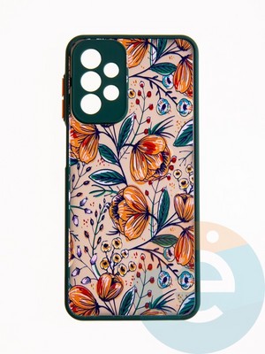 Накладка пластиковая с картинкой для Samsung Galaxy A23 зеленая - фото 49280