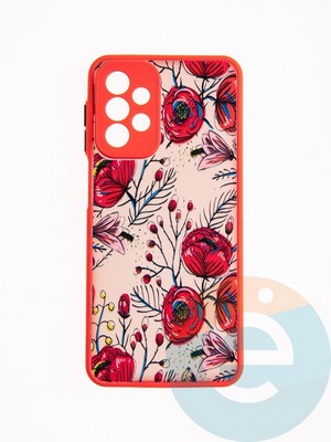 Накладка пластиковая с картинкой для Samsung Galaxy A23 красная - фото 49283