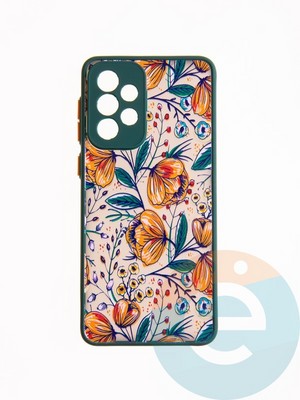 Накладка пластиковая с картинкой для Samsung Galaxy A33 зеленая - фото 49297