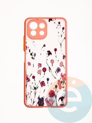 Накладка пластиковая с картинкой для Xiaomi Mi 11 Lite розовая - фото 49312