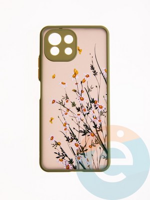 Накладка пластиковая с картинкой для Xiaomi Mi 11 Lite хаки - фото 49315