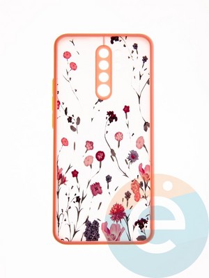 Накладка пластиковая с картинкой для Xiaomi Redmi 9 розовая - фото 49350