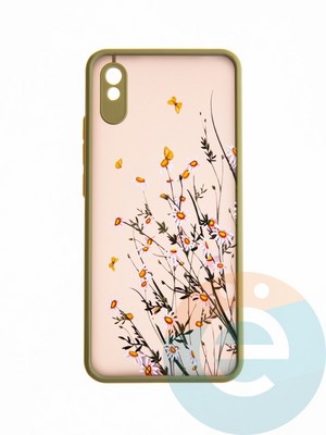 Накладка пластиковая с картинкой для Xiaomi Redmi 9A хаки - фото 52729