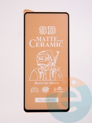 Защитное стекло Ceramics Matte (без упаковки) для Samsung Galaxy A73 черное - фото 49403