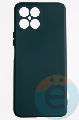 Накладка Silicone Cover (без логотипа, с защитой камеры) для Huawei Honor X8 2022 зеленая - фото 52536