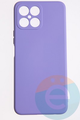 Накладка Silicone Cover (без логотипа, с защитой камеры) для Huawei Honor X8 2022 сиреневая - фото 52560