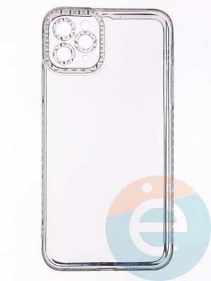 Накладка силиконовая Diamond Space для Apple iPhone 11 Pro Max прозрачная - фото 52639