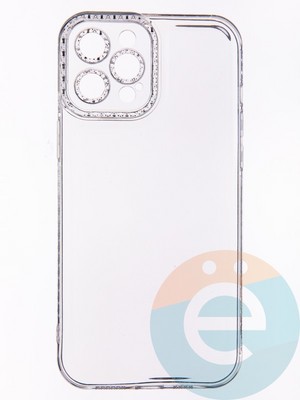 Накладка силиконовая Diamond Space для Apple iPhone 12 Pro Max прозрачная - фото 52648