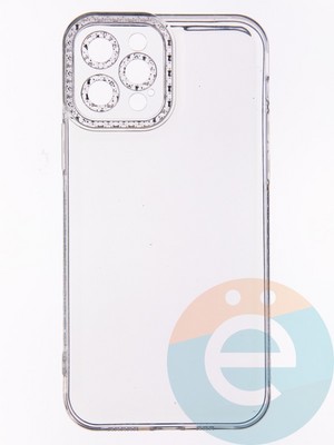 Накладка силиконовая Diamond Space для Apple iPhone 12 Pro прозрачная - фото 52651