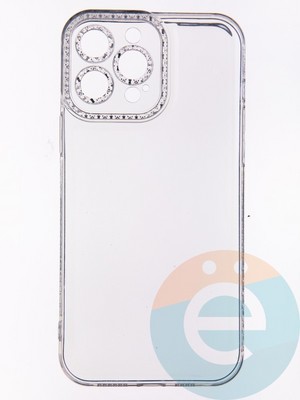 Накладка силиконовая Diamond Space для Apple iPhone 13 Pro Max прозрачная - фото 52657