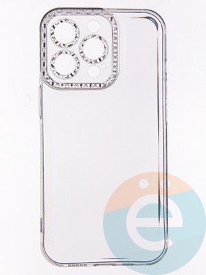 Накладка силиконовая Diamond Space для Apple iPhone 13 Pro прозрачная - фото 52660