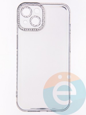 Накладка силиконовая Diamond Space для Apple iPhone 13 прозрачная - фото 52663