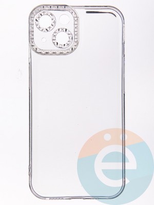 Накладка силиконовая Diamond Space для Apple iPhone 14 прозрачная - фото 52675