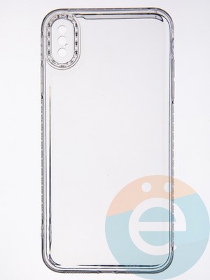 Накладка силиконовая Diamond Space для Apple iPhone XS Max прозрачная - фото 52690