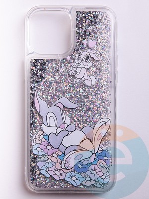 Накладка Переливашка на Apple iPhone 12 Pro Max кролик - фото 52705