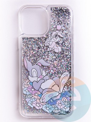 Накладка Переливашка на Apple iPhone 13 Pro Max кролик - фото 52720