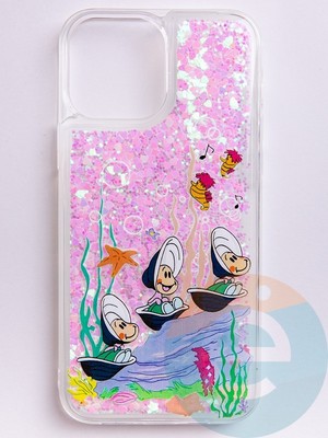 Накладка Переливашка на Apple iPhone 13 Pro Max ракушки - фото 52722