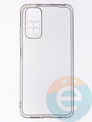 Накладка силиконовая 1.5 mm на Xiaomi Redmi Note 11 4G/Note 11S прозрачная - фото 52907