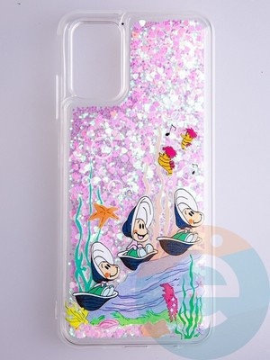 Накладка Переливашка на Samsung Galaxy A03S ракушки - фото 53032