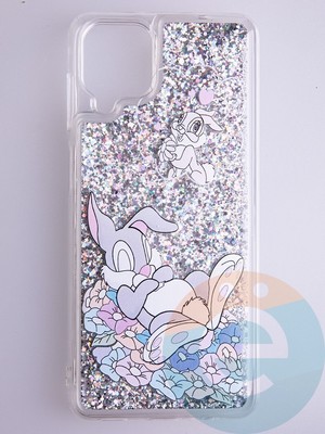 Накладка Переливашка на Samsung Galaxy A12 кролик - фото 53035