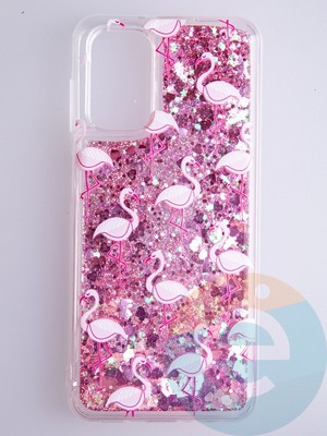 Накладка Переливашка на Samsung Galaxy A13 фламинго - фото 53056