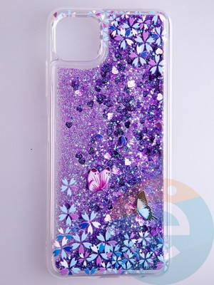 Накладка Переливашка на Samsung Galaxy A22S/A22 5G бабочки - фото 53062