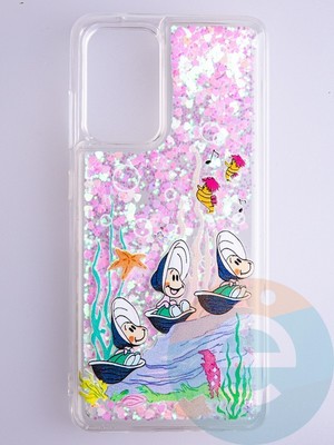 Накладка Переливашка на Samsung Galaxy A52 ракушки - фото 53096