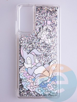 Накладка Переливашка на Samsung Galaxy S20FE кролик - фото 53117