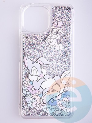 Накладка Переливашка на Xiaomi Mi 11 Lite кролик - фото 53120