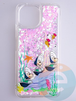 Накладка Переливашка на Xiaomi Mi 11 Lite ракушки - фото 53123