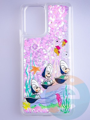 Накладка Переливашка на Xiaomi Redmi Note 10 Pro 5G ракушки - фото 53206