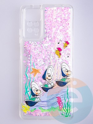 Накладка Переливашка на Xiaomi Redmi Note 11 Pro ракушки - фото 53223