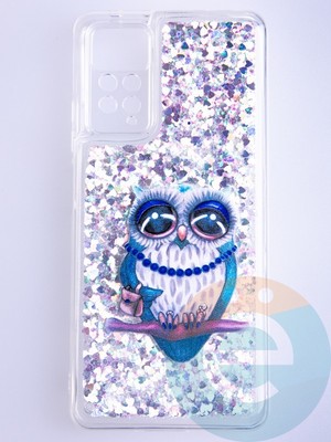Накладка Переливашка на Xiaomi Redmi Note 11 Pro сова - фото 53225