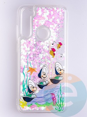 Накладка Переливашка на Xiaomi Redmi Note 8T ракушки - фото 53252
