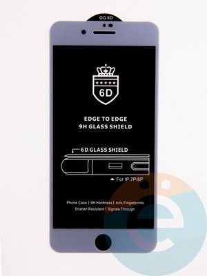 Защитное стекло 6D с полной проклейкой на Apple IPhone 7/8 Plus белое - фото 53653