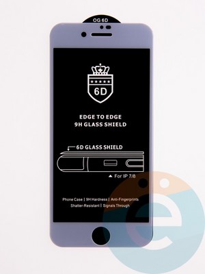 Защитное стекло 6D с полной проклейкой на Apple IPhone 7/8/SE 2020 белое - фото 53654