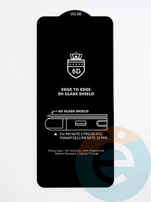 Защитное стекло 6D с полной проклейкой на Xiaomi Mi 10T/Mi 10T Pro/Poco X3 черное - фото 53664