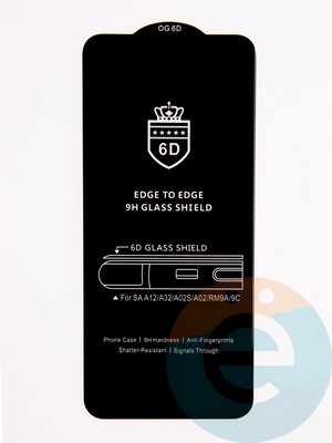 Защитное стекло 6D с полной проклейкой на Samsung Galaxy A32 5G/A23 черное - фото 53670