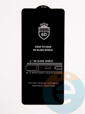 Защитное стекло 6D с полной проклейкой на Xiaomi Redmi Note 11 4G/Note 11S/Note 10 5G/Poco M4 Pro/M5S черное - фото 53681