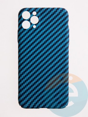 Накладка пластиковая Unique case (в коробке) для Apple iPhone 12 голубая - фото 54447