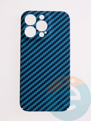 Накладка пластиковая Unique case (в коробке) для Apple iPhone 13 Pro голубая - фото 53911