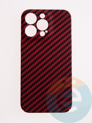 Накладка пластиковая Unique case (в коробке) для Apple iPhone 13 Pro красная - фото 53915