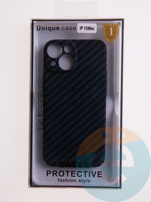 Накладка пластиковая Unique case (в коробке) для Apple iPhone 13 Mini синяя - фото 54607