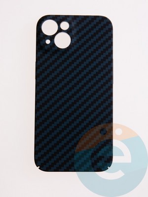 Накладка пластиковая Unique case (в коробке) для Apple iPhone 13 синяя - фото 54622