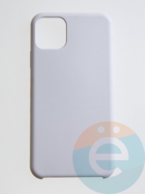 Накладка силиконовая Silicone Case (без логотипа) для Apple iPhone 11 Pro Max белая - фото 54863