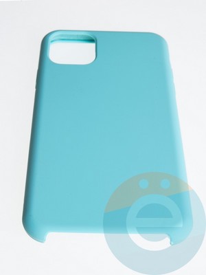 Накладка силиконовая Silicone Case (без логотипа) для Apple iPhone 11 Pro Max бирюзовая - фото 54865