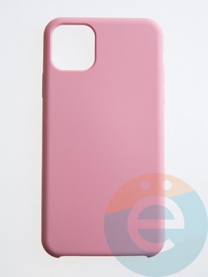 Накладка силиконовая Silicone Case (без логотипа) для Apple iPhone 11 розовая - фото 55434