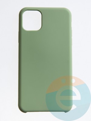 Накладка силиконовая Silicone Case (без логотипа) для Apple iPhone 11 Pro Max фисташковая - фото 54880